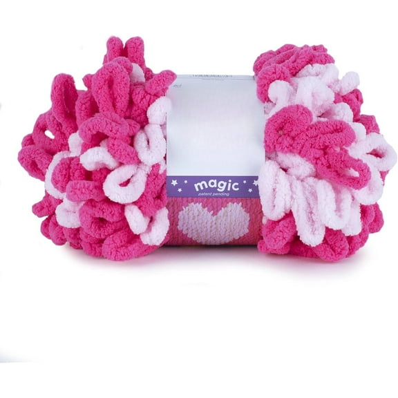 Minzimin 1 Skein Plush, Chunky chenille loop yarn: soft and fuzzy yarn feels great and is easy to loop by hand—no hooks or needles.Yarn Off the No Needle Bulky Yarn,