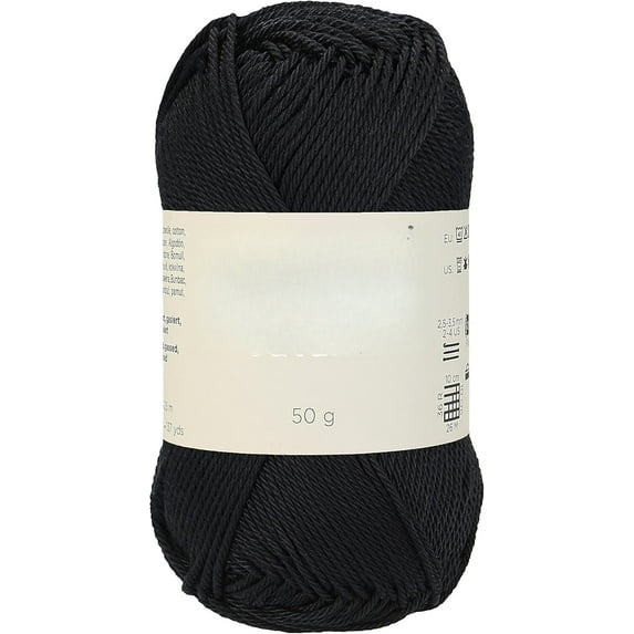 Minzimin 100% Mercerized Cotton Yarn, 50g (1.76oz), 125m (136 Yards) – Fine Sport #2 – Soft, Durable Thread for Amigurumi, Knitting, Crochet & Baby Projects