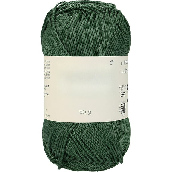 Minzimin 100% Mercerized Cotton Yarn, 50g (1.76oz), 125m (136 Yards) – Fine Sport #2 – Soft, Durable Thread for Amigurumi, Knitting, Crochet & Baby Projects