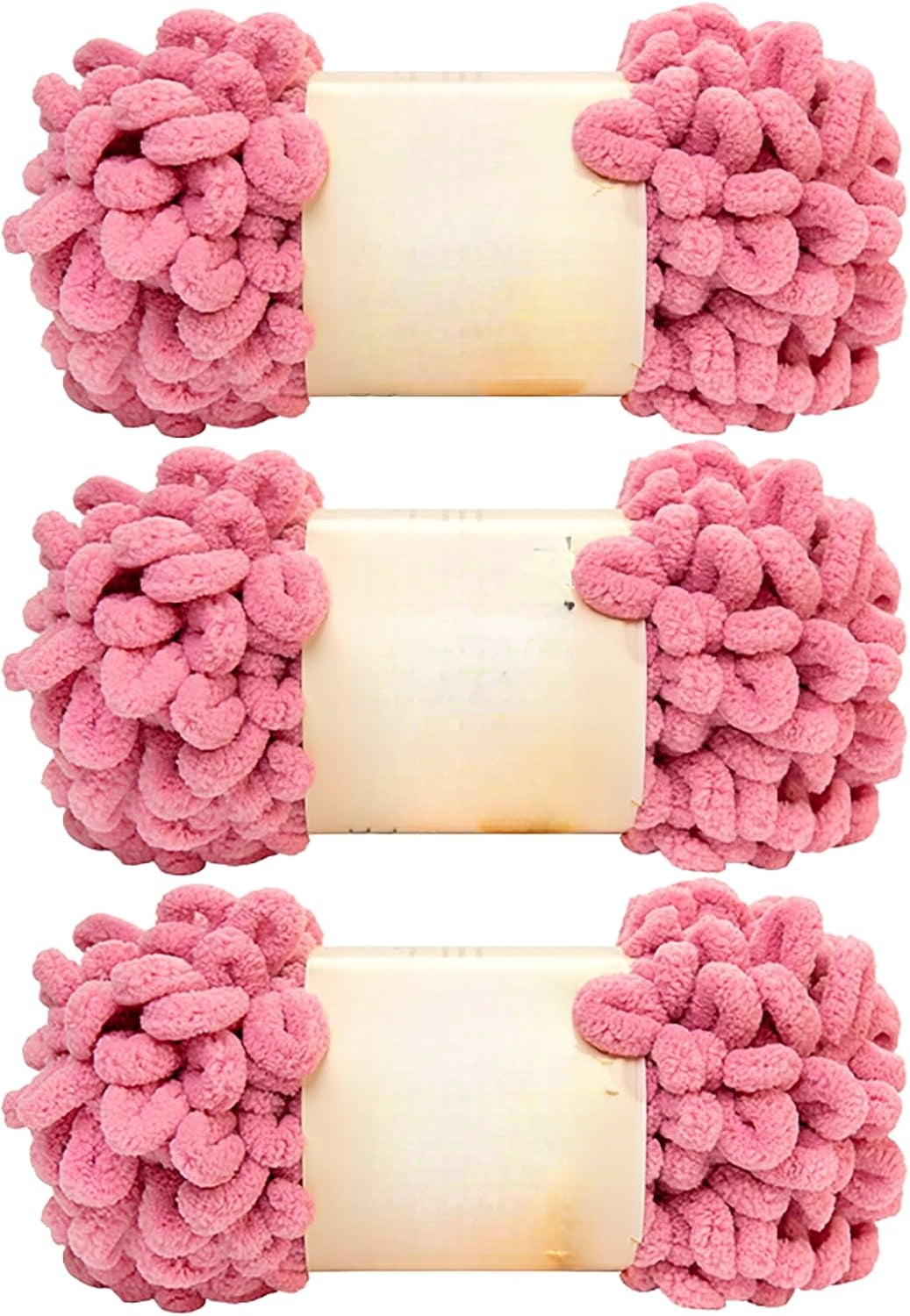 Minzimin 100g Loop Yarn 100% Polyester Chenille Puffy Yarn, Craft ...