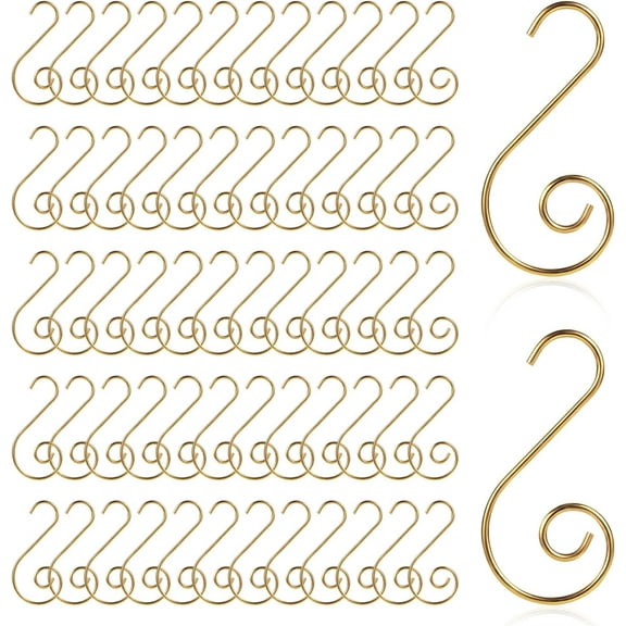 Minzimin 100pcs Ornament Hooks Christmas Tree, Christmas Hooks Christmas Tree Ornament Hooks Christmas Tree Hooks for Ornaments Hanging Decorations