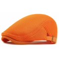 thumbnail image 1 of Minzimin 1Pack Breathable Mesh Flat Cap for Man/Woman Adjustable Newsboy Cap Cabbie Hat, 1 of 7