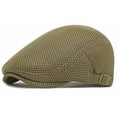 thumbnail image 1 of Minzimin 1Pack Breathable Mesh Flat Cap for Man/Woman Adjustable Newsboy Cap Cabbie Hat, 1 of 7