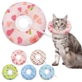 thumbnail image 1 of Minzimin 1Pack Cat Cone Collar Soft, Adjustable Cat Recovery Collars Spay Cones to Stop Licking, Cute Donut E Collar After Surgery, Anti-Lick Wound Healing Elizabethan Collar for Kittens, 1 of 7