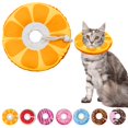 thumbnail image 1 of Minzimin 1Pack Cat Cone Collar Soft, Adjustable Cat Recovery Collars Spay Cones to Stop Licking, Cute Donut E Collar After Surgery, Anti-Lick Wound Healing Elizabethan Collar for Kittens, 1 of 7