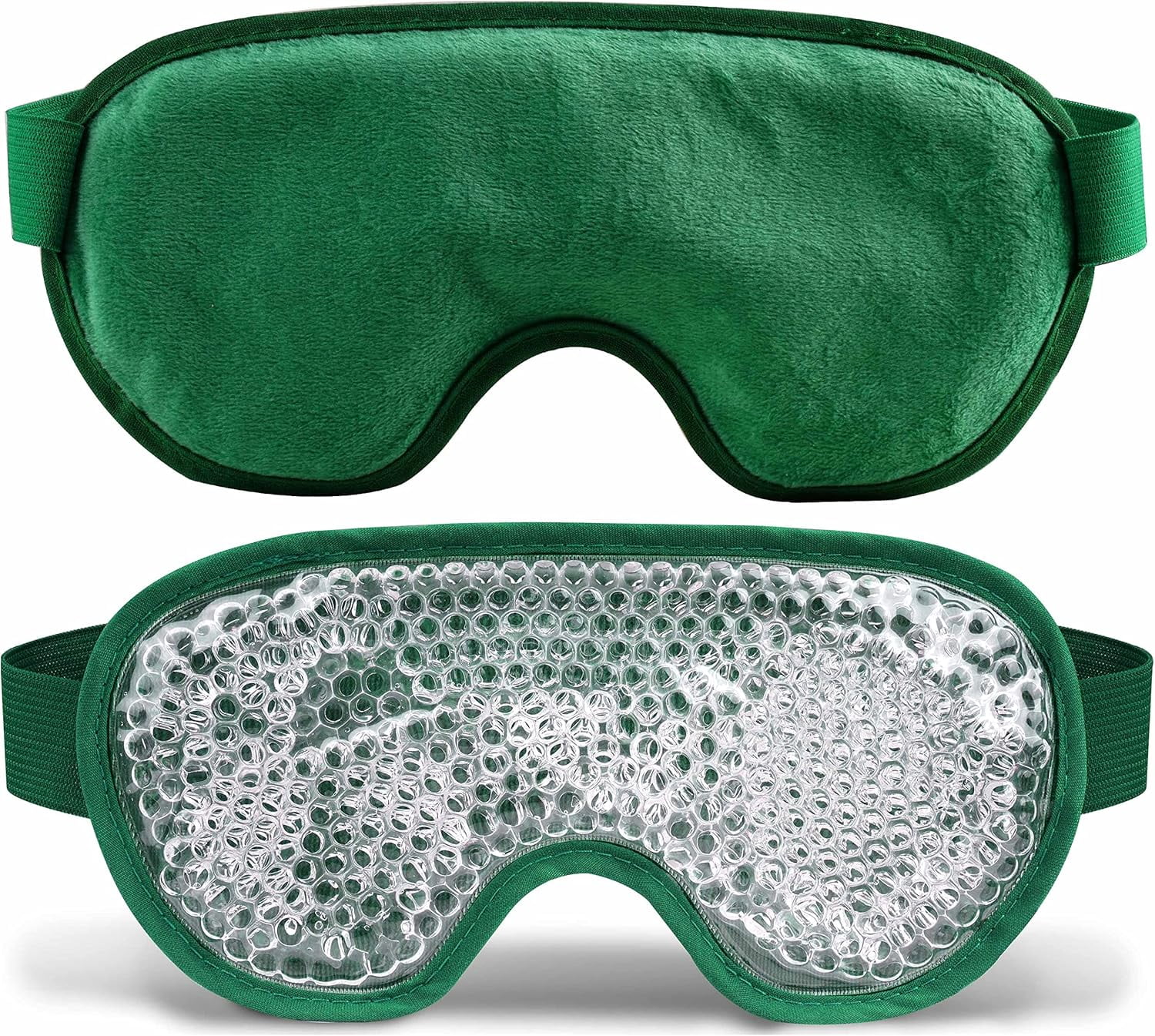 Minzimin 1Pack Cooling Eye Mask with Gel Bead, Reusable Cold Compress