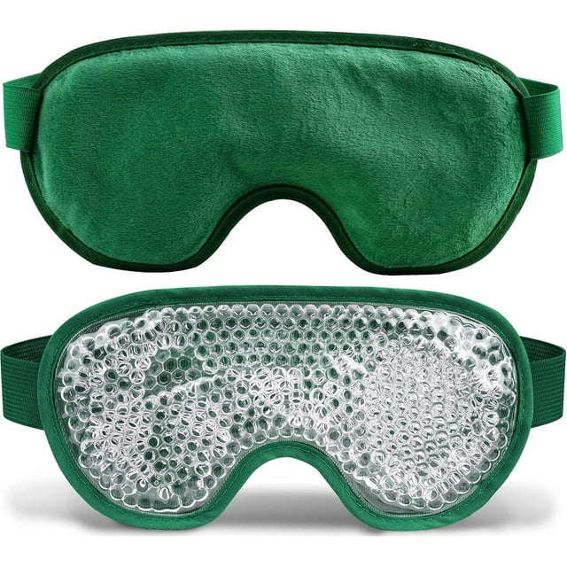 Minzimin 1Pack Cooling Eye Mask with Gel Bead, Reusable Cold Compress