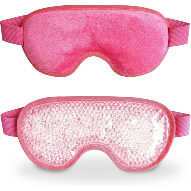 Minzimin 1Pack Cooling Eye Mask with Gel Bead, Reusable Cold Compress