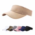 thumbnail image 1 of Minzimin 1Pack Sun Visor Hats for Women Men Adjustable UV Protection Outdoor Sports Golf Running Sun Caps, 1 of 7
