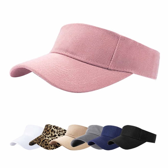 Minzimin 1Pack Sun Visor Hats for Women Men Adjustable UV Protection Outdoor Sports Golf Running Sun Caps