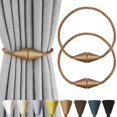 thumbnail image 1 of Minzimin 2Pack Magnetic Curtain Tiebacks Rope Decorative Holdbacks for Drapes, 1 of 6