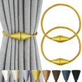 thumbnail image 1 of Minzimin 2Pack Magnetic Curtain Tiebacks Rope Decorative Holdbacks for Drapes, 1 of 6