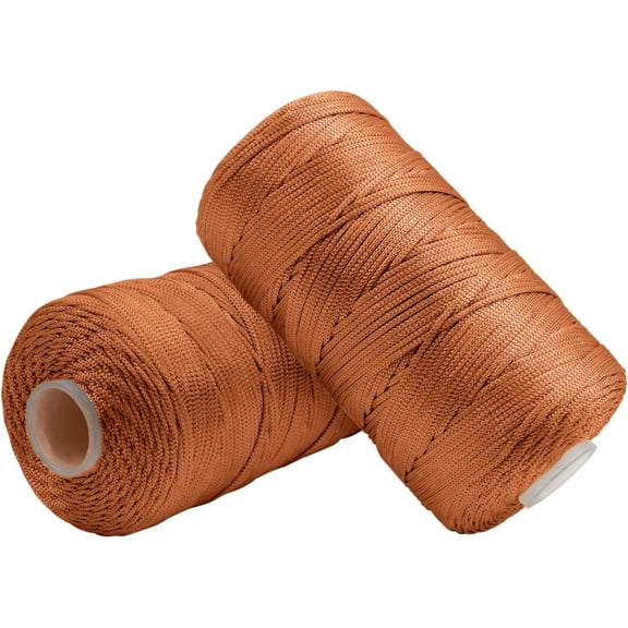 Minzimin 2Pcs Nylon String Cord 1.5mm x 438 Yards, Nylon Yarn for Crochet and Knitting, Colored String Craft Rope for Wall Hangings, Dream Catchers, Jewelry Making, DIY Projects