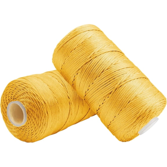 Minzimin 2Pcs Nylon String Cord 1.5mm x 438 Yards, Nylon Yarn for Crochet and Knitting, Colored String Craft Rope for Wall Hangings, Dream Catchers, Jewelry Making, DIY Projects