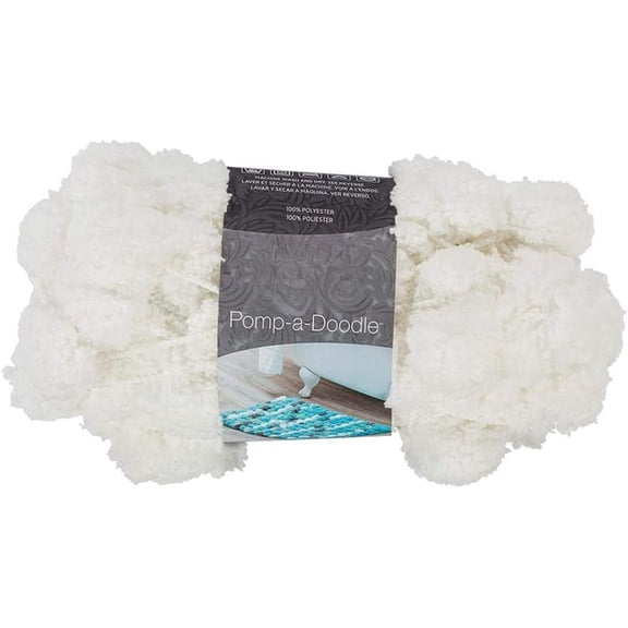 Minzimin 3.4Oz Skein RED HEART Pomp-A-Doodle yarn Violet Fun pom pom yarn made with extra-large poms Cute crafting yarn to strand along or to cut apart