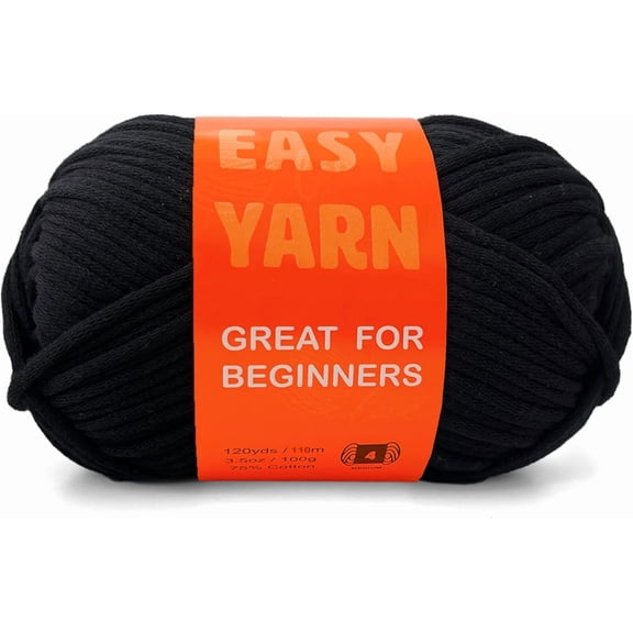 Minzimin 3.5Oz/120yds Rainbow Beginner Easy Yarn for Crocheting and Knitting;Worsted-Weight Medium #4;Cotton Blend Yarn for Beginners Amigurumi DIY