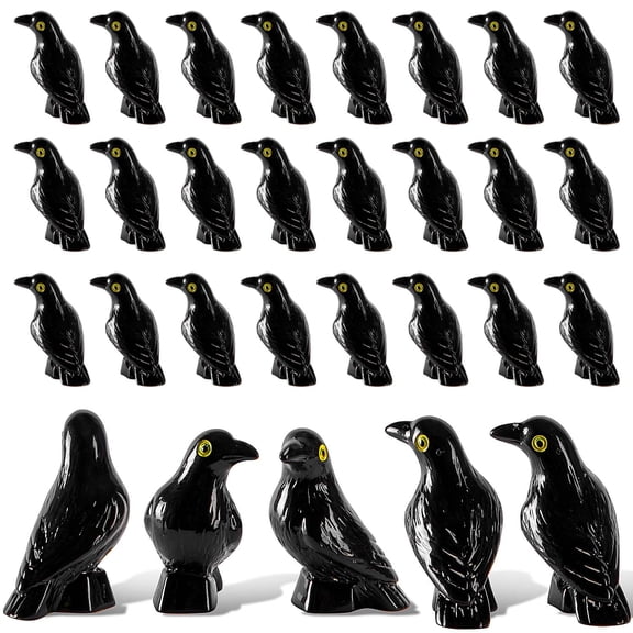Minzimin 30 Pcs Mini Resin Red Cardinal Bird Figurines, Christmas Miniature Cardinal Figurines Decor, Tiny Red Birds Ornaments for Christmas Garden Tree Home Table Decor Vase Filler Party Favors
