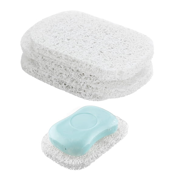 Minzimin 4 Pack Assorted Soap Saver Holder for Bar Soap Dish, Self Draining Soap Lift for Shower Kitchen Bathroom, Porous Construction air circulate 2.9" x 4.5" PVC BPA-Free Non-Slip Durable