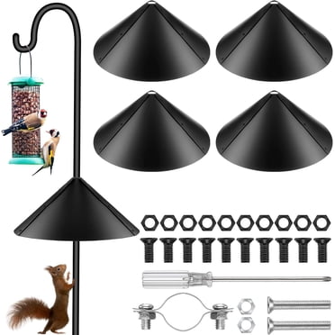 IBorn Squirrel Baffle For Bird Feeder - 19.5" Oversized Squirrel Guard For Pole Systems