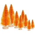thumbnail image 1 of Minzimin 8Pcs Bottle Brush Trees Artificial Mini Christmas Tree Sisal Snow Frost Trees with Wooden Base Miniature Pine Tree Winter Crafts Ornaments for Xmas New Year Party Home Table Decorations, 1 of 7
