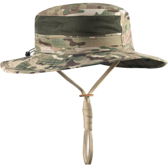 Minzimin Boonie Hat Military Tactical Boonie Hats for Men Women Hunting Fishing Outdoor