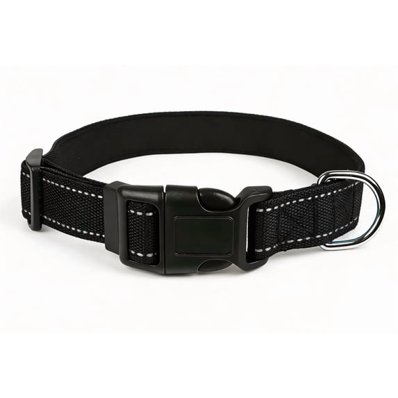 Minzimin Dog Collar, Reflective Dog Collar, Quick Release Soft Comfortable Dog Collars, Safety Buckle Adjustable Nylon Collars for Small Medium Large Dogs