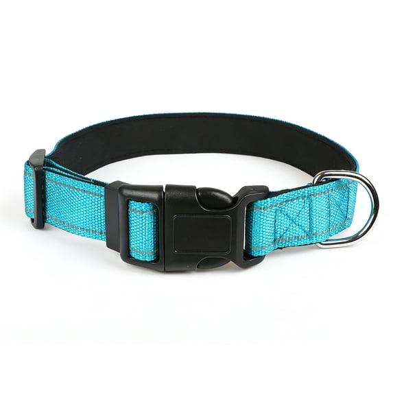 Minzimin Dog Collar, Reflective Dog Collar, Quick Release Soft Comfortable Dog Collars, Safety Buckle Adjustable Nylon Collars for Small Medium Large Dogs