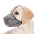 thumbnail image 1 of Minzimin Dog Muzzle, Soft Mesh Covered Muzzles for Small, Medium, Large and X-Large Dogs, Muzzle with Adjustable Straps, Prevent Barking, Biting, and Accidental Ingestion, 1 of 5