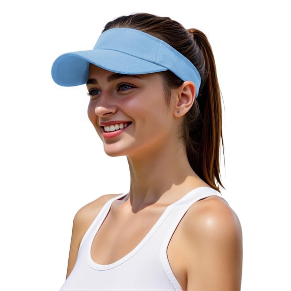 Minzimin Dry Sun Visor Hat,Lightweight Sun Protection Sports Visor for Running Golf Tennis Women