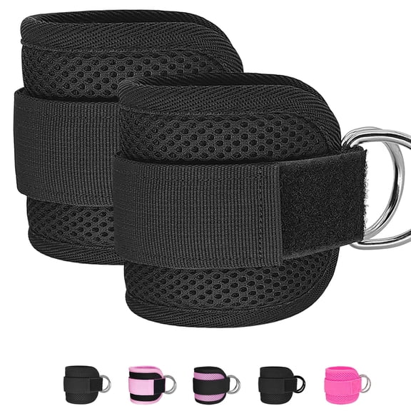 Minzimin Fitness Ankle Straps for Cable Machine, Kickbacks Glute Workouts, Lower Body Exercises, Men Women