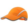 thumbnail image 1 of Minzimin Foldable Mesh Sports Cap with Reflective Stripe Breathable Sun Runner Cap, 1 of 5