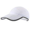 thumbnail image 1 of Minzimin Foldable Mesh Sports Cap with Reflective Stripe Breathable Sun Runner Cap, 1 of 7
