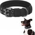 thumbnail image 1 of Minzimin Heavy Duty Dog Collar for Large Dogs, Dog Collars with Metal Buckle & D Ring, 1.5" Width Thick Adjustable Nylon Collar for Medium Dogs, 1 of 7
