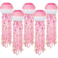 thumbnail image 1 of Minzimin Jellyfish Paper Lanterns, Under The Sea Party Decorations, 6pcs Hanging Jelly Fish for Mermaid Ocean Themed Birthday Party Decorations, Baby Shower Classroom Decor, 1 of 6