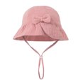 thumbnail image 1 of Minzimin Kids’ Solid Color Cotton Gauze Bucket Hat – Cute Summer Sun Hat for Toddlers, Simple Lightweight Fisherman Cap for Boys & Girls for 6-12 Months & 1-2 Years Old, 1 of 5