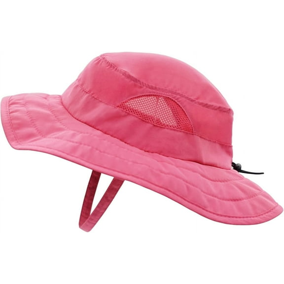 Minzimin Kids Sun Hat for Boys Girls Wide Brim Bucket Hat UPF 50 Sun Protection Hat Breathable Summer Beach Hat