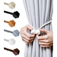 thumbnail image 1 of Minzimin Magnetic Curtain Tiebacks, Curtain Ties, No-Drill Holdbacks, 1 of 8