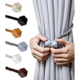 thumbnail image 1 of Minzimin Magnetic Curtain Tiebacks, Curtain Ties, No-Drill Holdbacks, 1 of 8