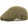 thumbnail image 1 of Minzimin Men's Mesh Cap Breathable Summer Newsboy Hat Adjustable Beret Cabbie Driving  Hats, 1 of 7