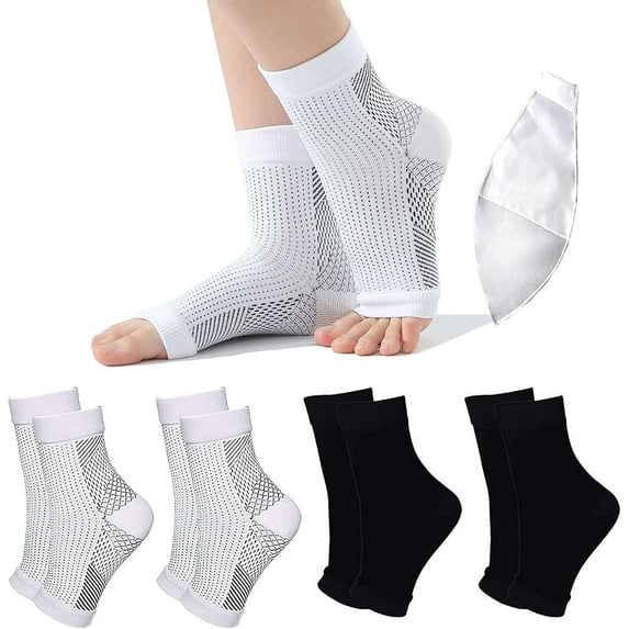 Minzimin Neuropathy Socks for Women and Men, Soothe Socks Ankle Brace Plantar Fasciitis Relief