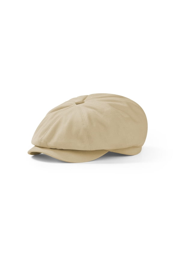 Newsboy Cap for Men Flat Cap 100% Cotton Irish Gatsby Ivy Golf Cabbie Hat Driving Hat