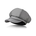 thumbnail image 1 of Minzimin Newsboy Caps for Women 8 Panel PU Leather Apple Cap Vintage Beret Hat Gatsbie Hat for Women Gift, 1 of 6