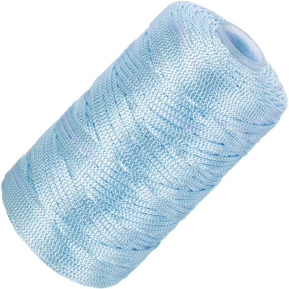 Minzimin  Nylon String Cord 1.5mm x 218 Yards Macrame Rope Braided Thread Twine String Smooth Beading Cord for Jewelry Making Supplies, DIY Craft (1Pack)