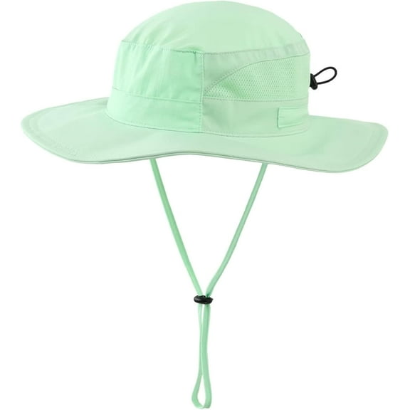 Minzimin Outdoor UV Sun Hat for Toddler Baby Kids Safari Fishing Hat UPF 50
