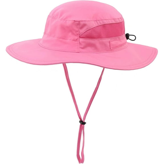 Minzimin Outdoor UV Sun Hat for Toddler Baby Kids Safari Fishing Hat UPF 50 