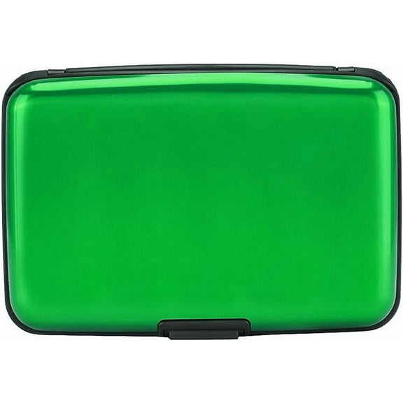 Minzimin RFID Blocking Credit Card Protector Aluminum ID Case Hard Shell Business Card Holders Metal Wallet for Men or Women