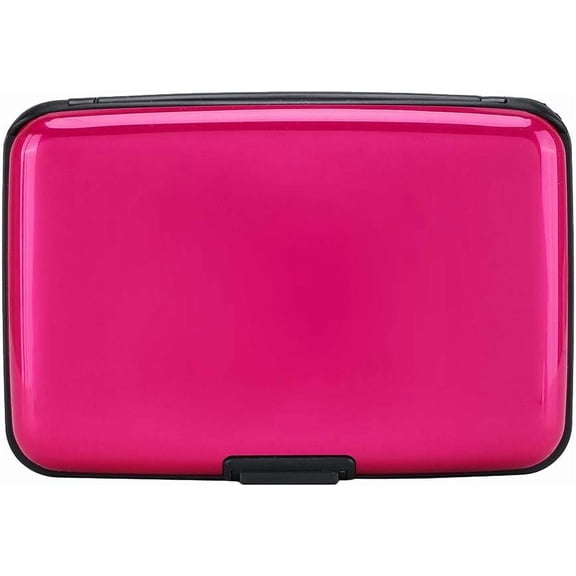 Minzimin RFID Blocking Credit Card Protector Aluminum ID Case Hard Shell Business Card Holders Metal Wallet for Men or Women
