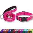 thumbnail image 1 of Minzimin Reflective Dog Collar with Safety Locking Buckle, Adjustable Soft Breathable Nylon Collars for Small, Medium and Large Dogs, 1 of 6
