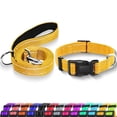 thumbnail image 1 of Minzimin Reflective Dog Collar with Safety Locking Buckle, Adjustable Soft Breathable Nylon Collars for Small, Medium and Large Dogs, 1 of 6