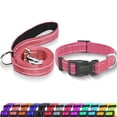thumbnail image 1 of Minzimin Reflective Dog Collar with Safety Locking Buckle, Adjustable Soft Breathable Nylon Collars for Small, Medium and Large Dogs, 1 of 6